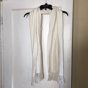 White Wrap Scarf, Lightweight